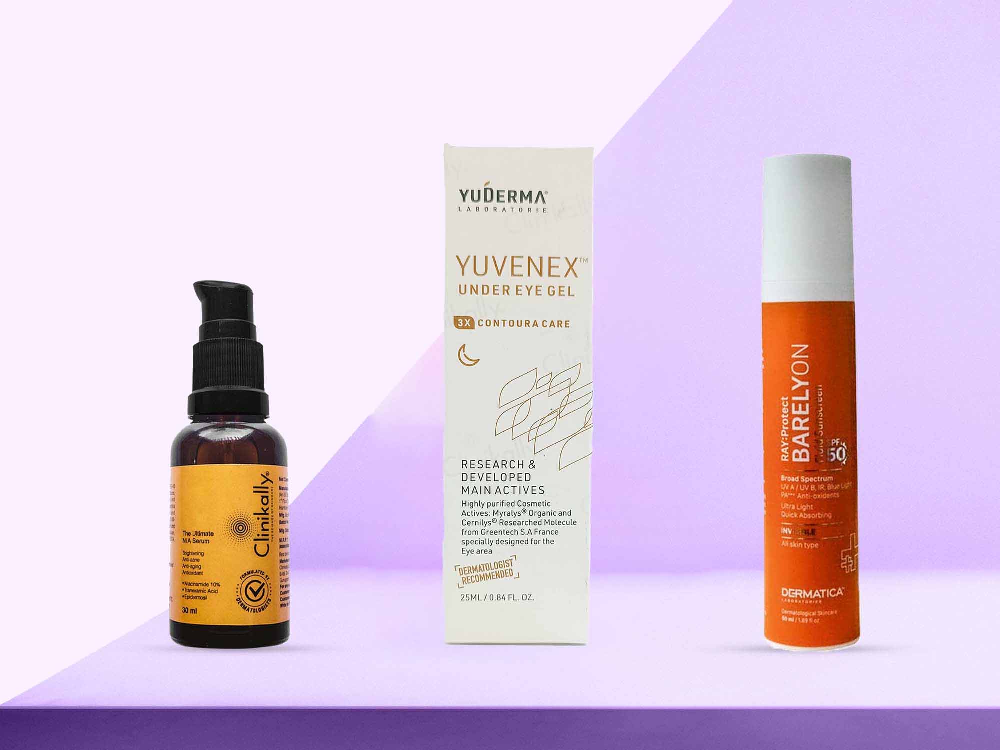 Anti-Ageing Kit: Clinikally, Yuderma, and Dermatica