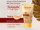 Solasafe Tinted Lightweight Mousse Sunscreen SPF 50 PA+++ (Ivory)