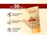 Solasafe Tinted Lightweight Mousse Sunscreen SPF 50 PA+++ (Ivory)