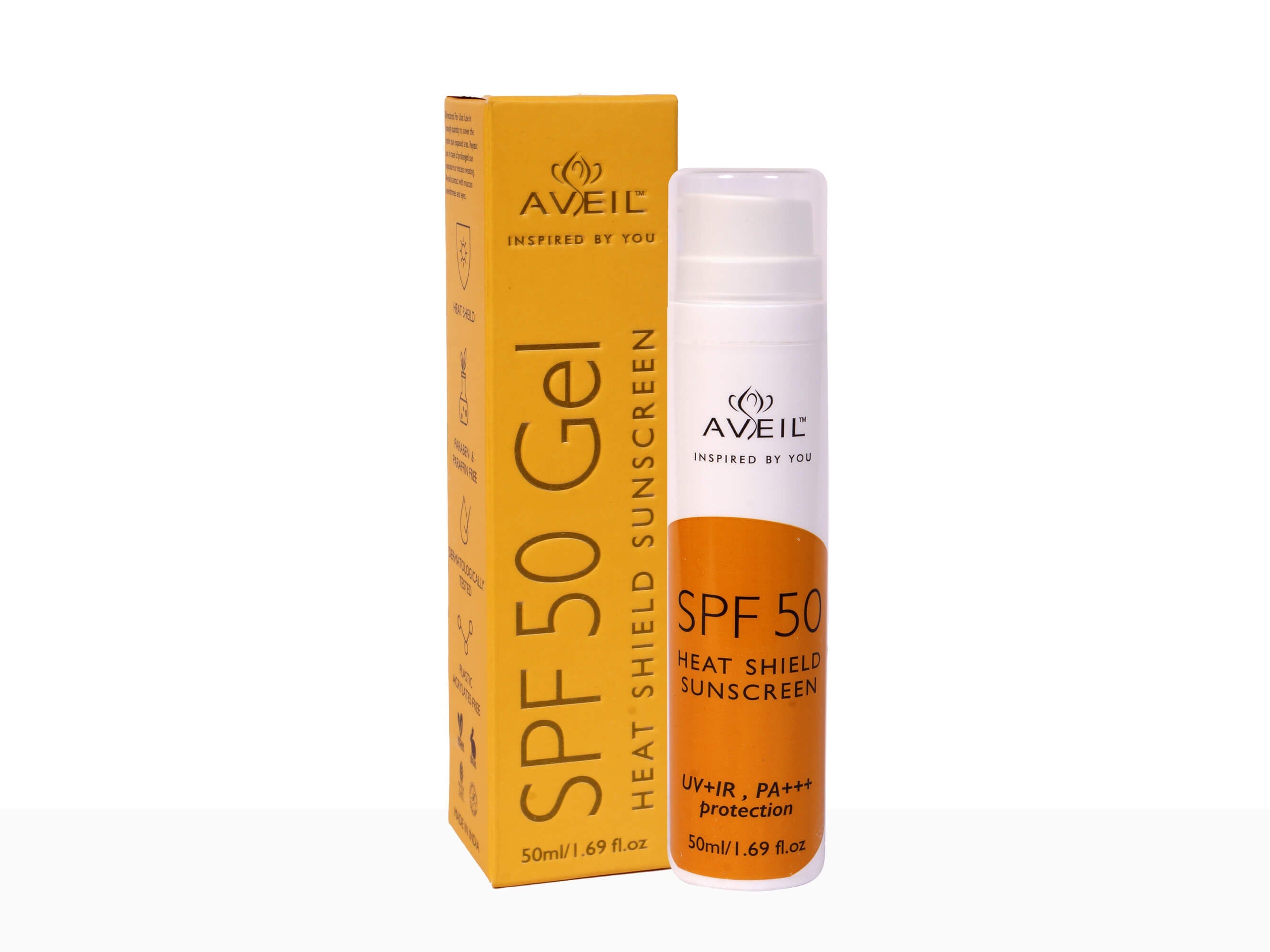 Aveil SPF 50 Heat Shield Sunscreen - Clinikally