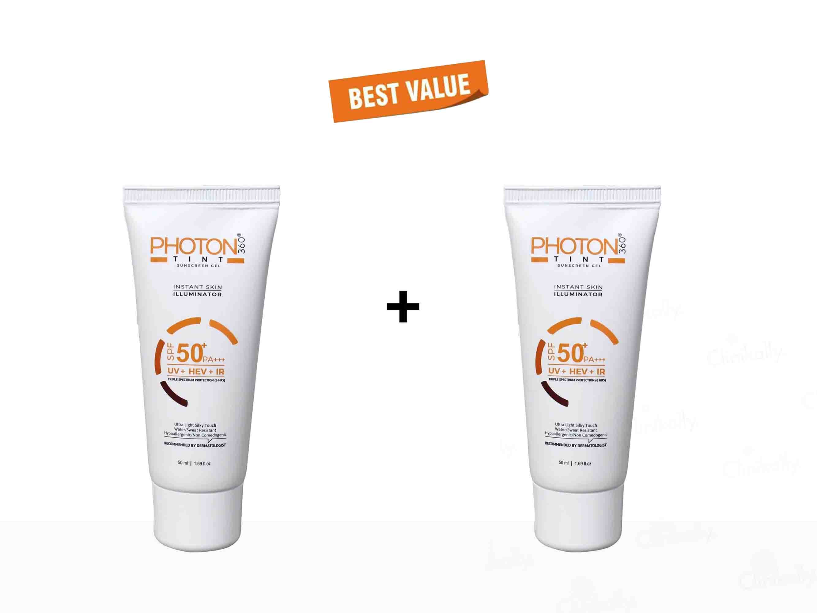 Aclaris Photon Tint 360 Sunscreen Gel SPF 50+ PA+++ - Clinikally